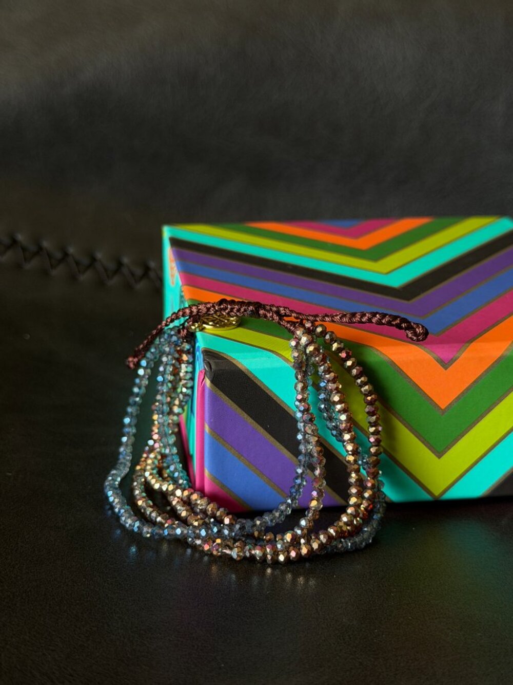 Rustic Cuff Felicity Inspire Beaded Slider - Picture 3 of 3